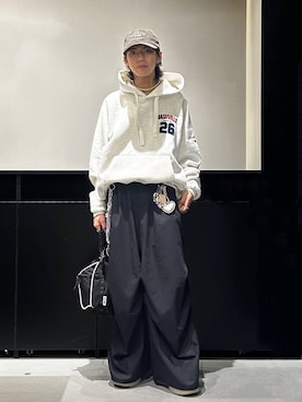 「PAGEBOY（ページボーイ）のアイテム（帽子）」を使った、かなうさん（メンズ・172cm）の秋コーディネート