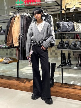 「アイテム（ハンチング/ベレー帽）」を使った、かなうさん（メンズ・172cm）の冬コーディネート