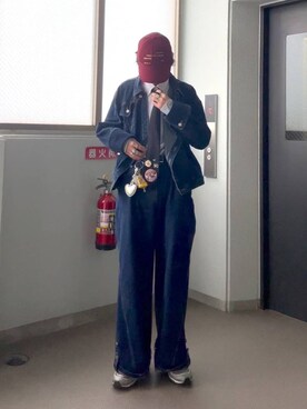 「PAGEBOY（ページボーイ）のアイテム（帽子）」を使った、かなうさん（メンズ・172cm）の冬コーディネート