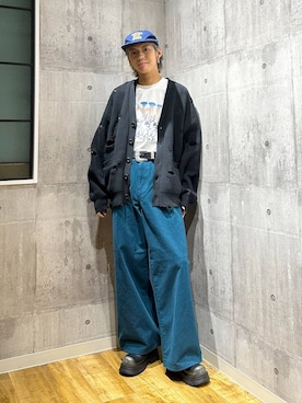 「Anui（アニュイ）のアイテム」を使った、かなうさん（メンズ・172cm）の春コーディネート