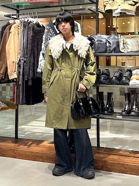 「アイテム（モッズコート）」を使った、かなうさん（メンズ・172cm）の冬コーディネート