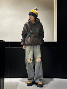 「PAGEBOY（ページボーイ）のアイテム（ブーツ）」を使った、かなうさん（メンズ・172cm）の秋コーディネート