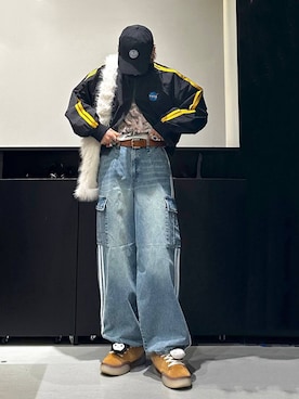 「PBLIM（ページボーイリム）のアイテム（帽子）」を使った、かなうさん（メンズ・172cm）の秋コーディネート