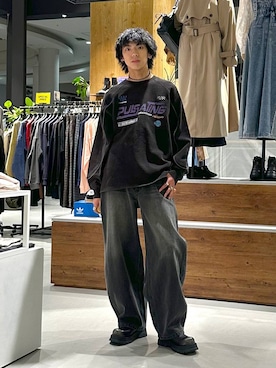 「PAGEBOY（ページボーイ）のアイテム（スウェット）」を使った、かなうさん（メンズ・172cm）の冬コーディネート