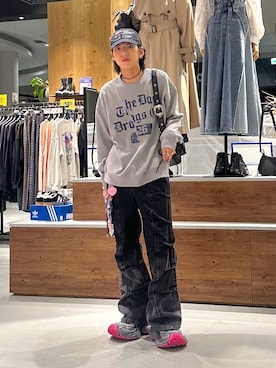 「PAGEBOY（ページボーイ）のアイテム（帽子）」を使った、かなうさん（メンズ・172cm）の冬コーディネート