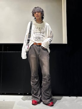 「Anui（アニュイ）のアイテム（パンツ）」を使った、かなうさん（メンズ・172cm）の秋コーディネート