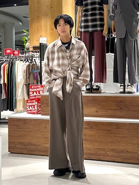 「骨格ナチュラル」｜かなうさん（メンズ・172cm）の夏コーディネート