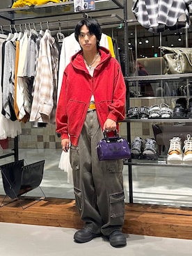 「PBLIM（ページボーイリム）のアイテム（Tシャツ/カットソー）」を使った、かなうさん（メンズ・172cm）の秋コーディネート