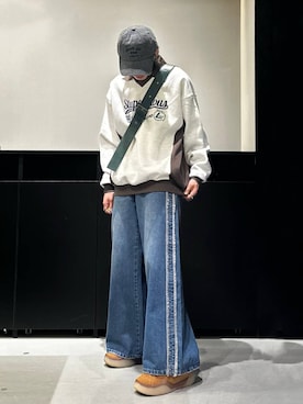 「PAGEBOY（ページボーイ）のアイテム（帽子）」を使った、かなうさん（メンズ・172cm）の秋コーディネート