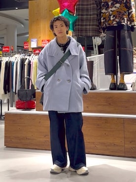 「PAGEBOY（ページボーイ）のアイテム（ジャケット/アウター）」を使った、かなうさん（メンズ・172cm）の冬コーディネート