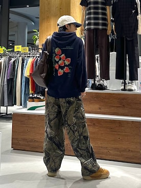 「アイテム（ボストンバッグ）」を使った、かなうさん（メンズ・172cm）の夏コーディネート