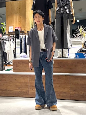 「PAGEBOY（ページボーイ）のアイテム（ジャケット/アウター）」を使った、かなうさん（メンズ・172cm）の夏コーディネート