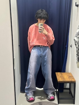 「PAGEBOY（ページボーイ）のアイテム（スウェット）」を使った、かなうさん（メンズ・172cm）の冬コーディネート
