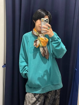 「アイテム（バンダナ/スカーフ）」を使った、かなうさん（メンズ・172cm）の秋コーディネート