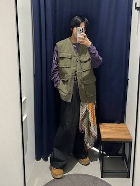 「アイテム（財布/小物）」を使った、かなうさん（メンズ・172cm）の秋コーディネート