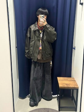 「PBLIM（ページボーイリム）のアイテム」を使った、かなうさん（メンズ・172cm）の秋コーディネート