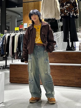 「PBLIM（ページボーイリム）のアイテム（Tシャツ/カットソー）」を使った、かなうさん（メンズ・172cm）の秋コーディネート