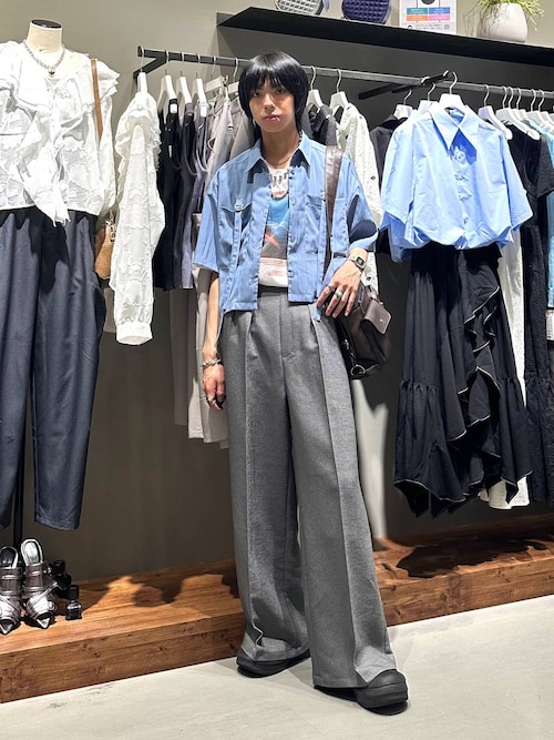 ハイショクステッチショートシャツ（シャツ/ブラウス）｜PAGEBOY