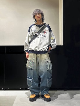 「PAGEBOY（ページボーイ）のアイテム（ブーツ）」を使った、かなうさん（メンズ・172cm）の秋コーディネート