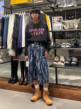 「PBLIM（ページボーイリム）のアイテム（ニット/セーター）」を使った、かなうさん（メンズ・172cm）の秋コーディネート