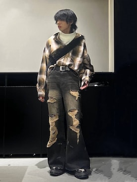 「PAGEBOY（ページボーイ）のアイテム（パンツ）」を使った、かなうさん（メンズ・172cm）の秋コーディネート