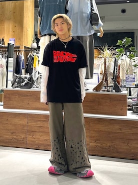 「PAGEBOY（ページボーイ）のアイテム」を使った、かなうさん（メンズ・172cm）の春コーディネート