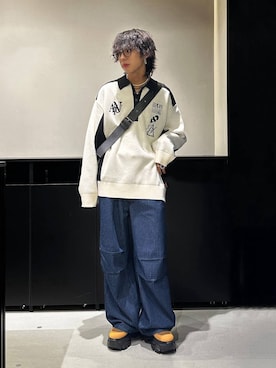 「PAGEBOY（ページボーイ）のアイテム（ブーツ）」を使った、かなうさん（メンズ・172cm）の秋コーディネート