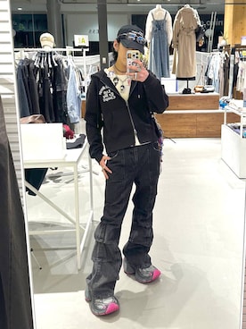「PAGEBOY（ページボーイ）のアイテム（帽子）」を使った、かなうさん（メンズ・172cm）の冬コーディネート