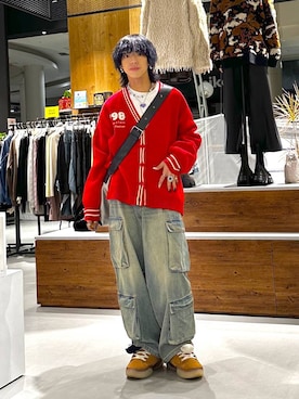 「PBLIM（ページボーイリム）のアイテム（Tシャツ/カットソー）」を使った、かなうさん（メンズ・172cm）の秋コーディネート