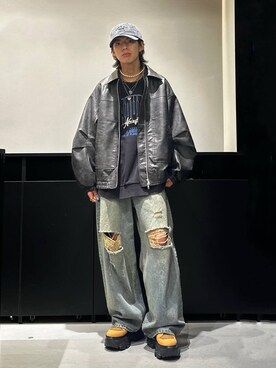 「PAGEBOY（ページボーイ）のアイテム（ブルゾン）」を使った、かなうさん（メンズ・172cm）の秋コーディネート