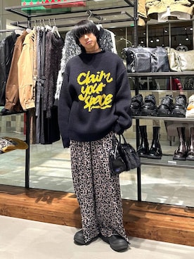 「アイテム（ボストンバッグ）」を使った、かなうさん（メンズ・172cm）の冬コーディネート