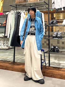 「PBLIM（ページボーイリム）のアイテム」を使った、かなうさん（メンズ・172cm）の春コーディネート