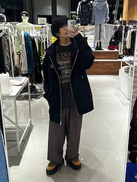 「Anui（アニュイ）のアイテム」を使った、かなうさん（メンズ・172cm）の冬コーディネート