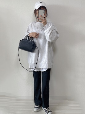 「feepur（フェピュール）のアイテム（スウェット）」を使った、asmさん（レディース・150cm）の秋コーディネート