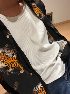 「アイテム（タンクトップ）」を使った、おてんちゃんさん（メンズ・188cm・20代）の春コーディネート