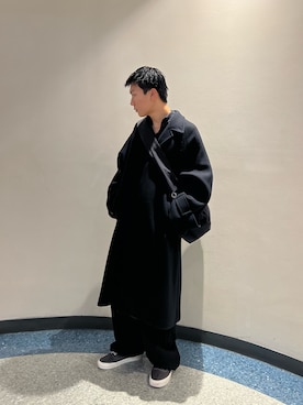 「WHITELAND（ホワイトランド）のアイテム（スウェットパンツ）」を使った、takuya satoさん（メンズ・182cm）の秋コーディネート