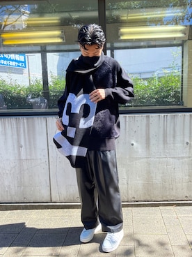 「DANKE SCHON（ダンケシェーン）のアイテム（スラックス）」を使った、takuya satoさん（メンズ・182cm）の秋コーディネート