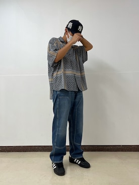 「Levi's RED（リーバイスレッド）のアイテム」を使った、takuya satoさん（メンズ・182cm）の夏コーディネート