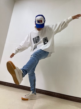 「DANKE SCHON（ダンケシェーン）のDankeSchon/ダンケシェーン/フォトチェーンシャツ（シャツ/ブラウス）」を使った、takuya satoさん（メンズ・182cm）の冬コーディネート