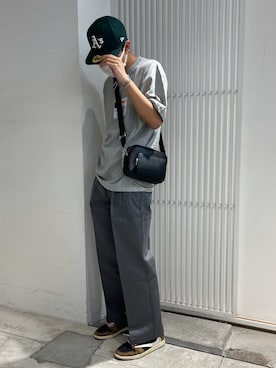 「BlackEyePatch（ブラックアイパッチ）のアイテム（トップス）」を使った、takuya satoさん（メンズ・182cm）の夏コーディネート