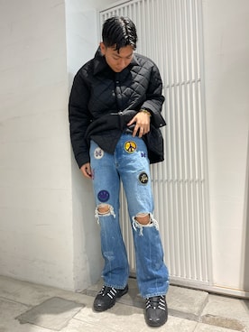 「whiteland」｜「アイテム（ブルゾン）」を使った、takuya satoさん（メンズ・182cm）の冬コーディネート