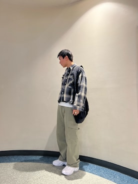 「WHITELAND（ホワイトランド）のアイテム（バッグ）」を使った、takuya satoさん（メンズ・182cm）の冬コーディネート