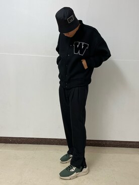 「whiteland」｜「アイテム（ブルゾン）」を使った、takuya satoさん（メンズ・182cm）の秋コーディネート
