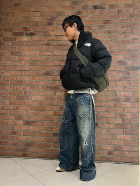 「DANKE SCHON（ダンケシェーン）のアイテム（バッグ）」を使った、takuya satoさん（メンズ・182cm）の秋コーディネート