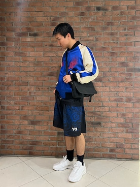 「Y-3（ワイスリー）のアイテム（ジャケット/アウター）」を使った、takuya satoさん（メンズ・182cm）の夏コーディネート