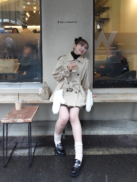 「アイテム（手袋）」を使った、yuiさん（レディース・159cm）の秋コーディネート