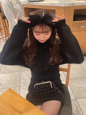 「アイテム（カチューシャ）」を使った、yuiさん（レディース・159cm）の秋コーディネート