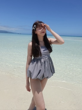 「Ameri（アメリ）のアイテム」を使った、yuiさん（レディース・159cm）の春コーディネート