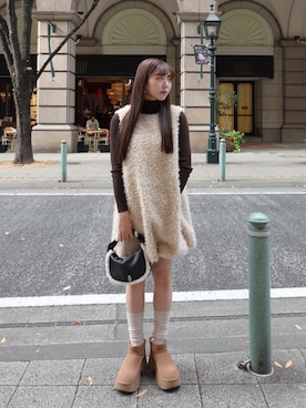 「アイテム（ワンピース/ドレス）」を使った、yuiさん（レディース・159cm・20代）の秋コーディネート