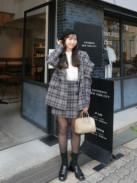 「アイテム（スカート）」を使った、yuiさん（レディース・159cm・20代）の秋コーディネート